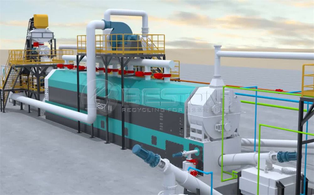 全連續廢輪胎煉油設備多少錢一套